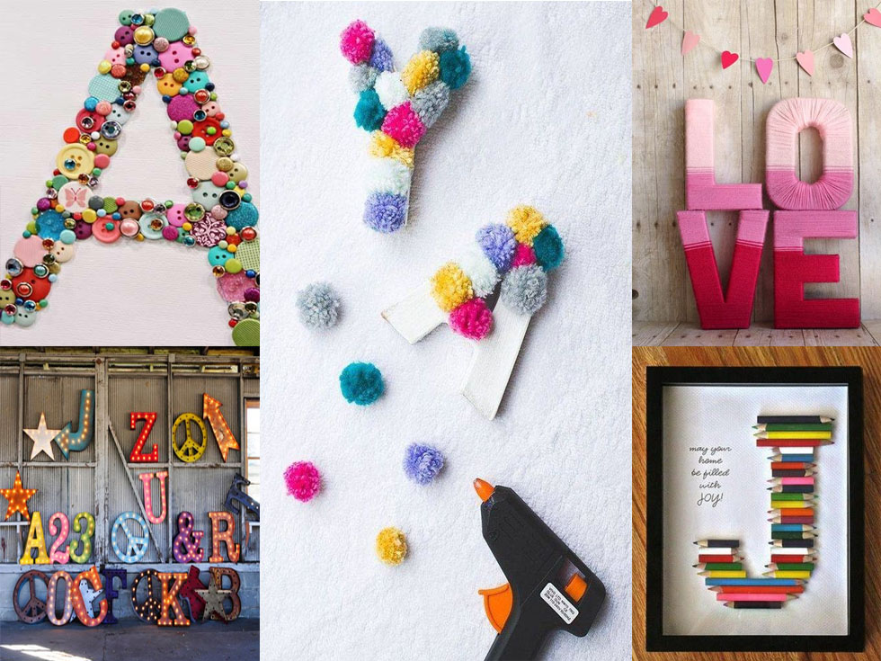 20 ideas de decoración con letras para todos los gustos