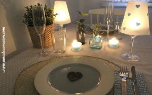 decoracion de mesa romantica para el 14 de febrero